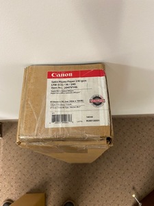 lot 464 image: Lot of (1-12 Rolls) of Canon Satin Photo Paper