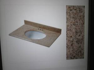 (FDS) Granite Vanity Top in Beige w...