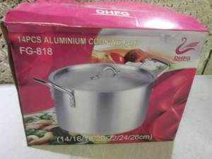 (CSB) 14pc Aluminum Cooking Pot Set...