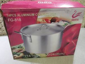 (CSB) 14pc Aluminum Cooking Pot Set...
