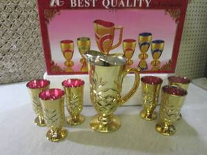 (RM2) 7pc Glass Pitcher and Glass S...