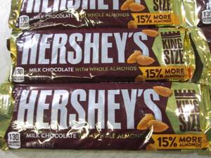 (B-1) 12 King Size Hersheys with Al...