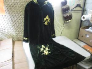 (CSB) Ladies Long Pull-Over Robe Da...