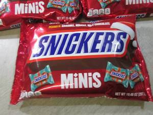 (C-1) 3 Bags of Snickers Mini Candy...