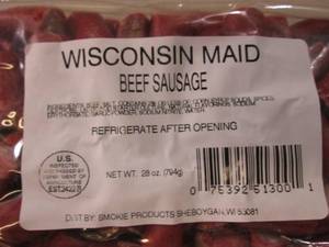 (B-3) Wisconsin Maid Beef Sausage B...