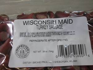 (B-3) Wisconsin Maid Turkey Sausage...