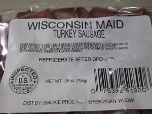 (B-3) Wisconsin Maid Turkey Sausage...