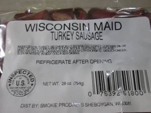 (B-3) Wisconsin Maid Turkey Sausage...
