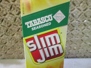 (B-2) Box of 24 Slim Jim Tabasco Se...