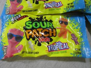 (B-2) 18 Bags Sour Patch Kids Tropi...