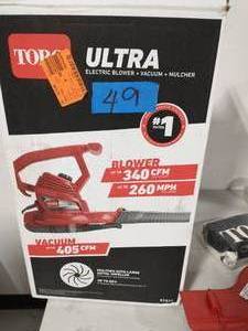 TORO Ultra 260 MPH 340 CFM Electric 12 Amp BlowerVacuumMulcher
