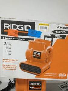 RIDGID 1625 CFM Blower Fan Air Mover with Handle and Wheels