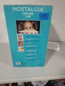 Vintage Collection 2.5 oz. Red Oil Popcorn Machine with Cart