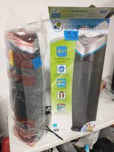 GERMGUARDIAN 4-in-1 True HEPA Air Purifier System with UV Sanitizer and Odor Reduction, 28 in. Tower