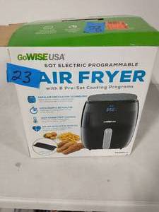 5 Qt. Black Air Fryer with Duo Touchscreen Display