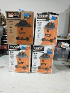 4 RIGID WETDRY VACS