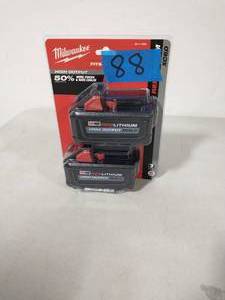 MILWAUKEE M18 18-Volt Lithium-Ion High Output 6.0Ah Battery Pack (2-Pack)