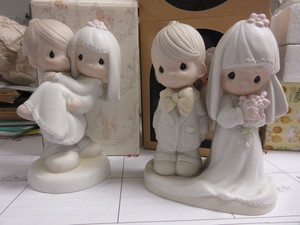 lot 424 image: PRECIOUS MOMENTS BLESS YOU TWO AND THE LORD BLESS YOU AND KEEP YOU