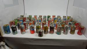 lot 34 image: Vintage SodaPop Cans