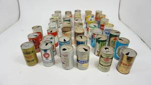lot 38 image: Vintage Beer Cans