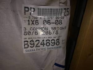 1x6 Non Endmatch Dual Pattern Tongue and Groove