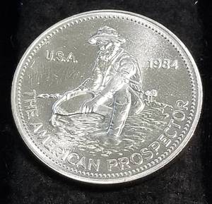 1 TROY OZ. .999 FINE SILVER ENGELHARD THE AMERICAN PROSPECTOR