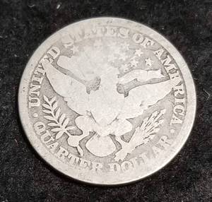 1892 BARBER QUARTER FIRST YEAR ISSUE
