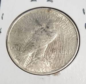 1923-D PEACE SILVER DOLLAR
