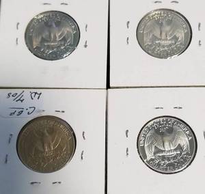 4 PROOF WASHINGTON QUARTER 1978-S 1979-S 1980-S 1981-S