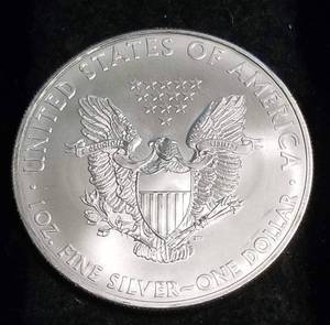 2008 AMERICAN SILVER EAGLE 1 TROY OZ. .999 FINE SILVER DOLLAR