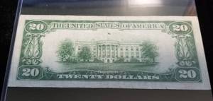 1934 US $20 FEDERAL RESERVE BANK NOTE SAN FRANCISCO