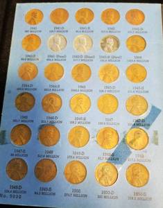 SET OF US WHEAT CENTS BOOK 2 WITH SOME EXTRAS