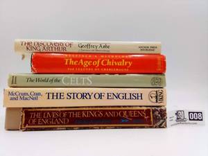 lot 008 image: Vintage Book Bundle King Arthur, Mythology, Celts, Kings of England, PBS Story of English