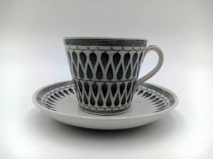 lot 037 image: Hard To Find Vintage 1960s Gefle Lelemor Grandmother Teacup and Saucer by Arthur Percy