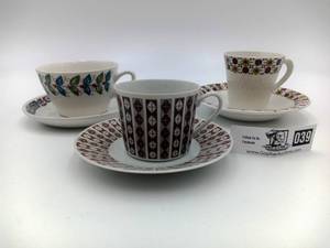 lot 039 image: Norwegian Teacup and Saucer Bundle Vintage 1960s (Valued$180)