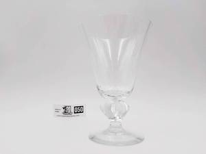 lot 050 image: Vintage Hand-Blown Crystal Bubble Glass