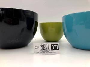 3 Pottery Bowls