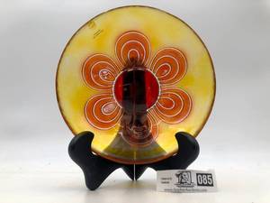 Vintage Flower Crystal Glass Bowl