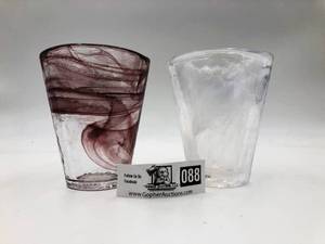 2 Kosta Boda Glass Cups (Valued $60)