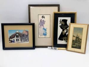 4 Assorted Paintings