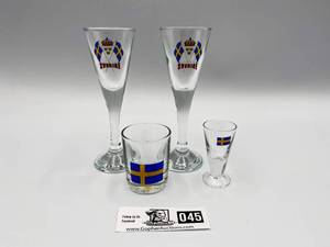 lot 045 image: Vintage Swedish Shot Glasses