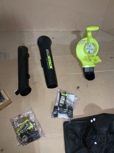 lot 15 image: 40-Volt Lithium-Ion Cordless Battery Leaf VacuumMulcher 1 Battery  only and charger by RYOBI  COMPLETE OPEN BOX NO TESTED