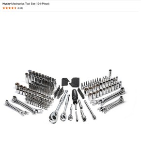 lot 51 image: Mechanics Tool Set (194-Piece) by Husky