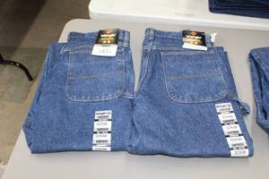 lot 19 image: Lot of (2) Riggs Workwear by Wrangler FR Carpenter Jean 32x36 Flame Resistent 100% Cotton Blue (new)