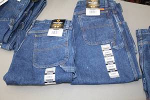 lot 21 image: Lot of (2) Riggs Workwear by Wrangler FR Carpenter Jean 33x30 Flame Resistent 100% Cotton Blue (new)