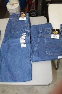 lot 23 image: Lot of (2) Riggs Workwear by Wrangler FR Carpenter Jean 34x34 Flame Resistent 100% Cotton Blue (new)