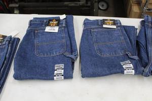 lot 26 image: Lot of (2) Riggs Workwear by Wrangler FR Carpenter Jean 35x36 Flame Resistent 100% Cotton Blue (new)