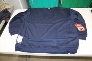 lot 87 image: Key FR Crewneck Sweatshirt 2X-Large Regular Flame Resistent 75% Modacrylic 25% Cotton Fleece Blue (new)