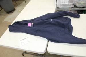 lot 75 image: Lapco FR Pullover Hooded Sweatshirt Large Regular Flame Resistent 95% Cotton 5% Spandex Blue (new)
