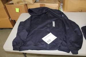 lot 69 image: National Safety Apparel FR Zip-Up Hooded Sweatshirt 3X-Large Flame Resistent 58% Cotton 35% Modacrylic 7% Polyester Blue (new)